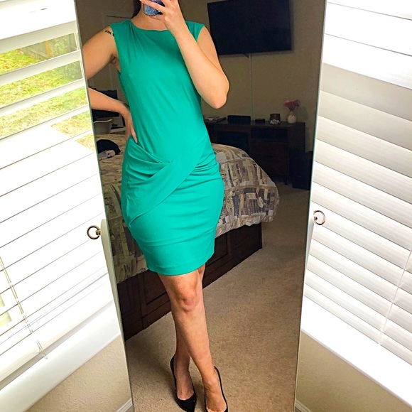 Mango green sleeveless midi dress size M - Picture 3 of 6